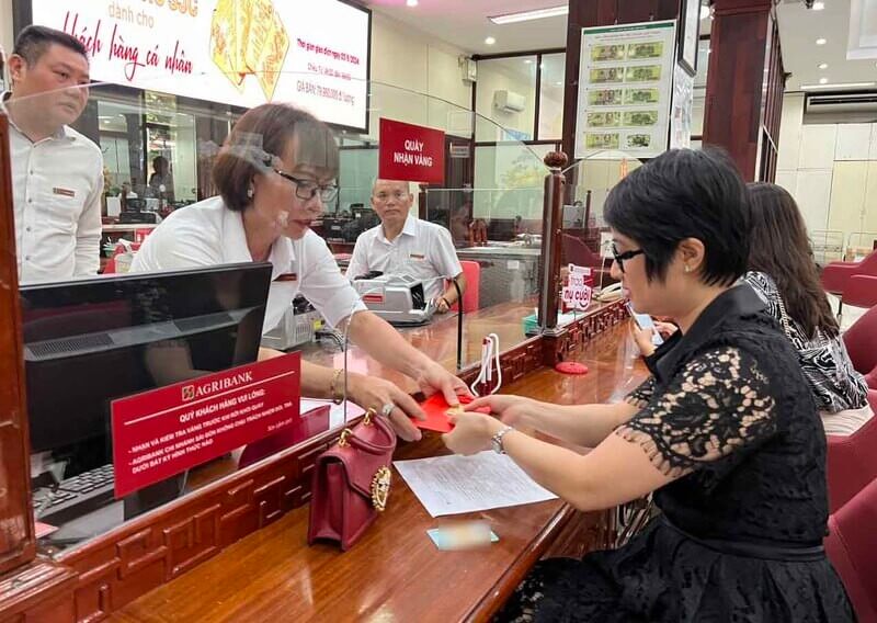 Ngân hàng Agribank là cái tên cuối cùng cung cấp vàng miếng 